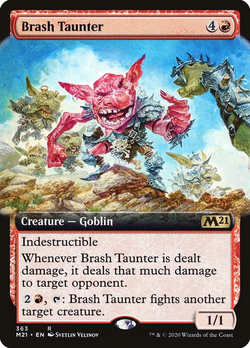 Brash Taunter  - Extended Art (Foil)