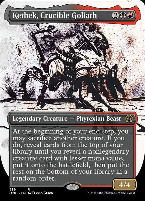 Kethek, Crucible Goliath - Borderless - Showcase- Legendary- Inverted (Foil)