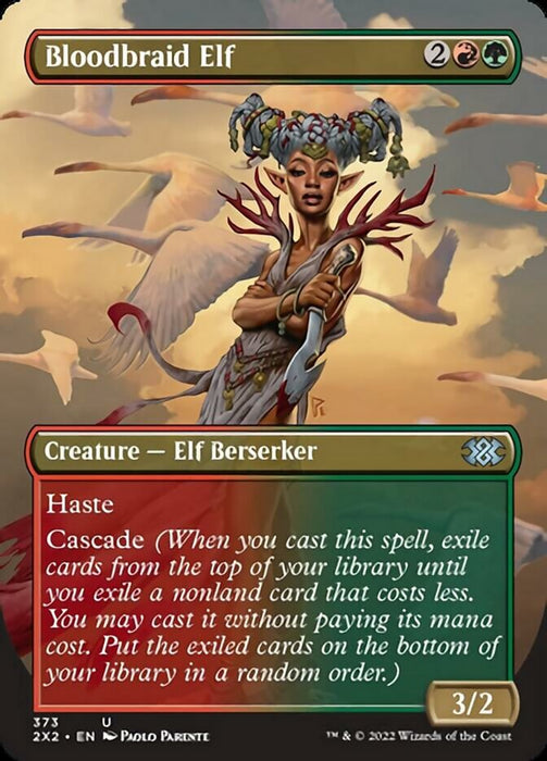 Bloodbraid Elf - Borderless  - Inverted (Foil)