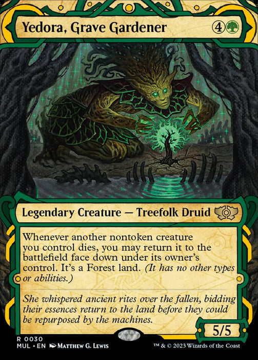 Yedora, Grave Gardener - Borderless - Legendary- Showcase (Foil)