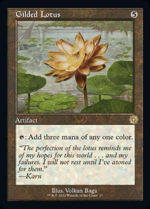 Gilded Lotus - Retro Frame (Foil)