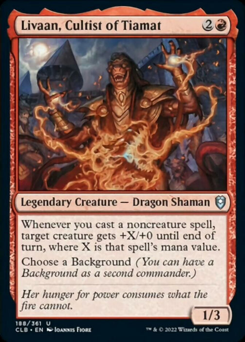 Livaan, Cultist of Tiamat  - Legendary