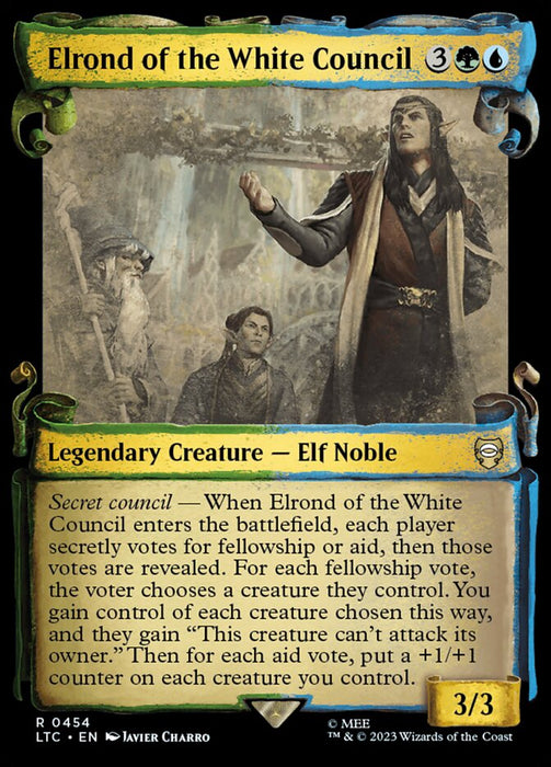 Elrond of the White Council - Showcase- Legendary (Foil)