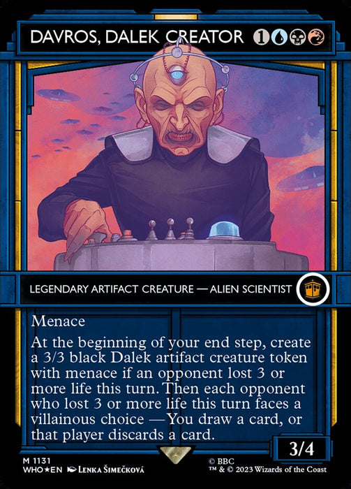 Davros, Dalek Creator - Borderless - Showcase- Legendary- Inverted (Foil)