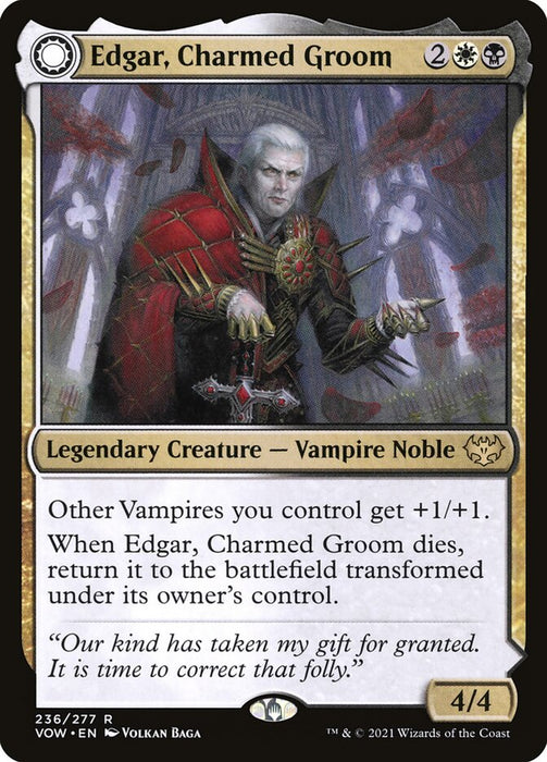 Edgar, Charmed Groom // Edgar Markov's Coffin  - Legendary - Sunmoondfc (Foil)