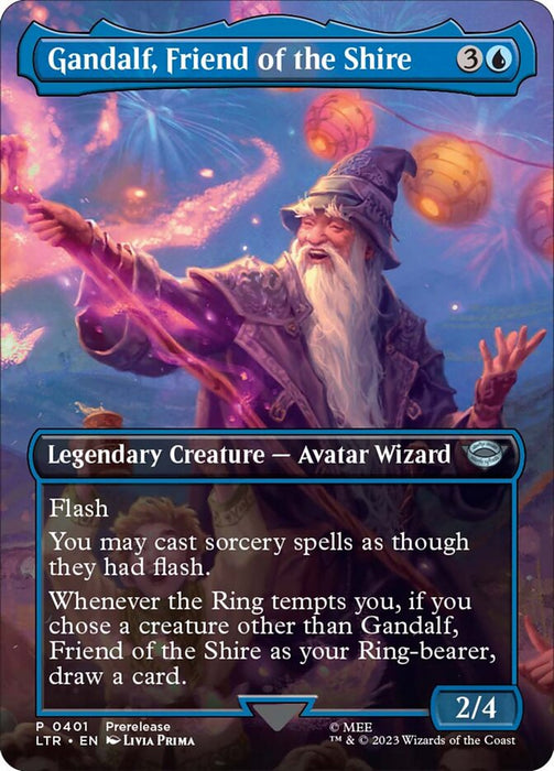 Gandalf, Friend of the Shire - Borderless - Legendary (Foil)