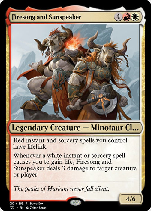 Firesong and Sunspeaker  - Legendary (Foil)