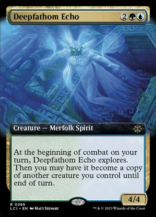 Deepfathom Echo - Extended Art (Foil)