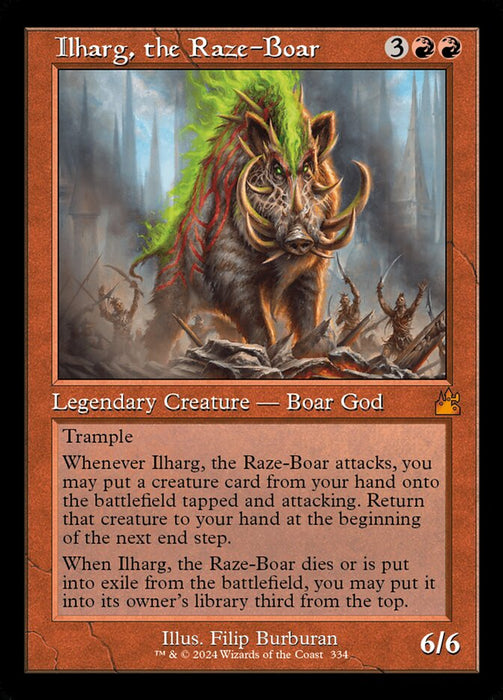 Ilharg, the Raze-Boar - Retro Frame (Foil)