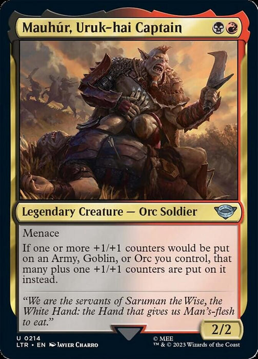 Mauhúr, Uruk-hai Captain - Legendary (Foil)