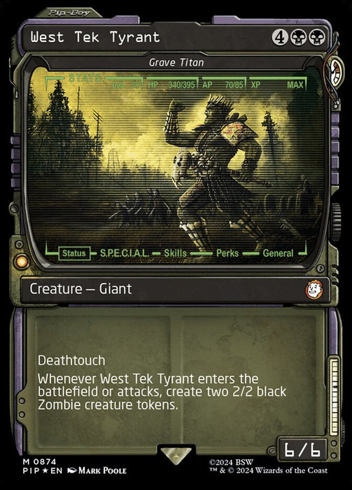 West Tek Tyrant - Grave Titan - Showcase- Inverted (Foil)