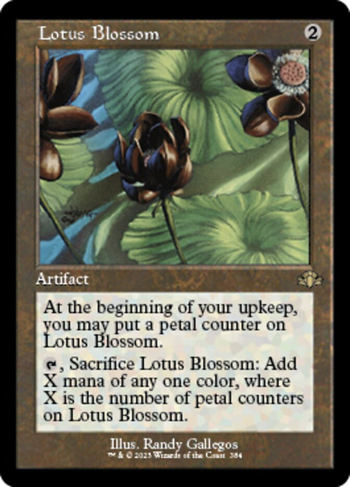 Lotus Blossom - Retro Frame (Foil)