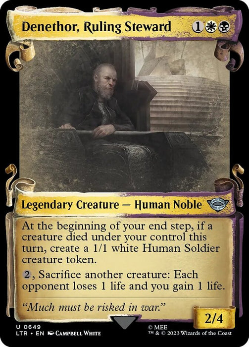 Denethor, Ruling Steward - Showcase- Legendary (Foil)