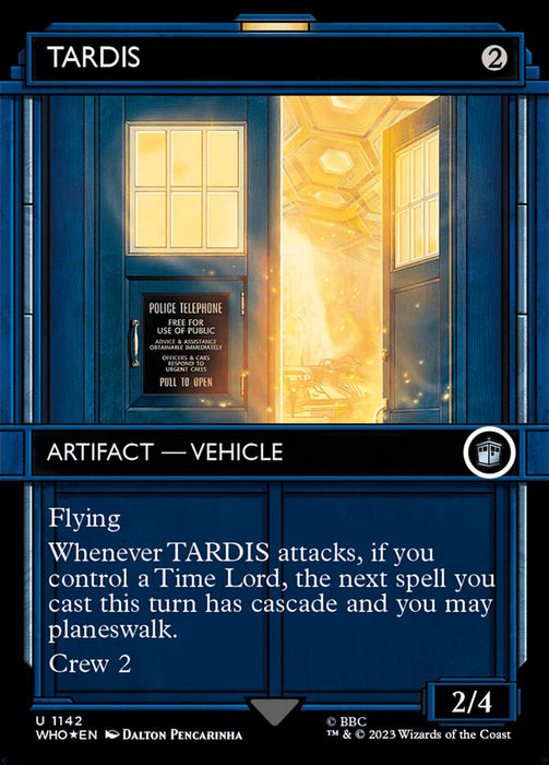 TARDIS - Borderless - Showcase- Inverted (Foil)