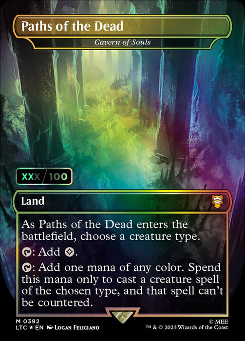 Paths of the Dead - Cavern of Souls - Borderless - Inverted (Foil)