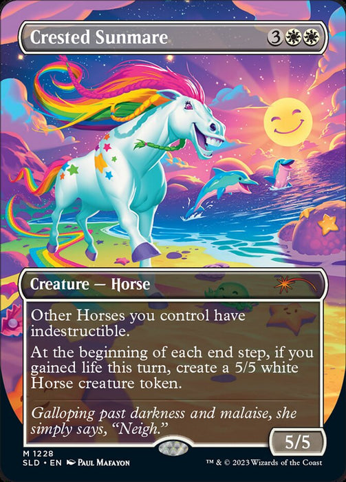 Crested Sunmare - Borderless - Full Art - Inverted (Foil)