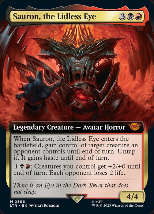 Sauron, the Lidless Eye - Legendary- Extended Art