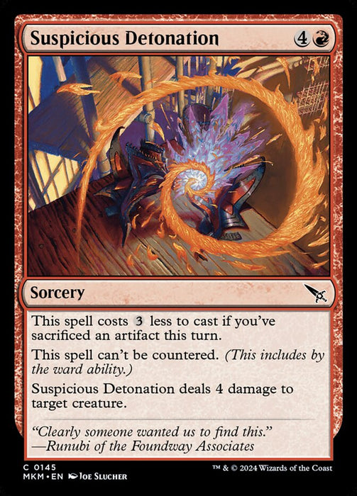 Suspicious Detonation (Foil)