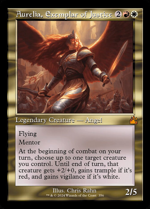 Aurelia, Exemplar of Justice - Retro Frame (Foil)