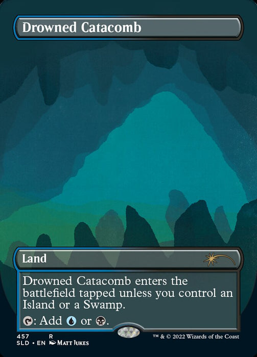 Drowned Catacomb - Borderless - Full Art - Inverted (Foil)