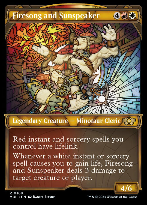 Firesong and Sunspeaker - Legendary- Showcase- Inverted (Foil)