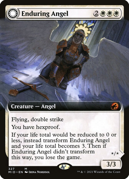 Enduring Angel // Angelic Enforcer  - Extended Art - Sunmoondfc (Foil)