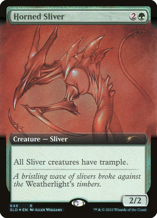 Horned Sliver - Extended Art (Foil)