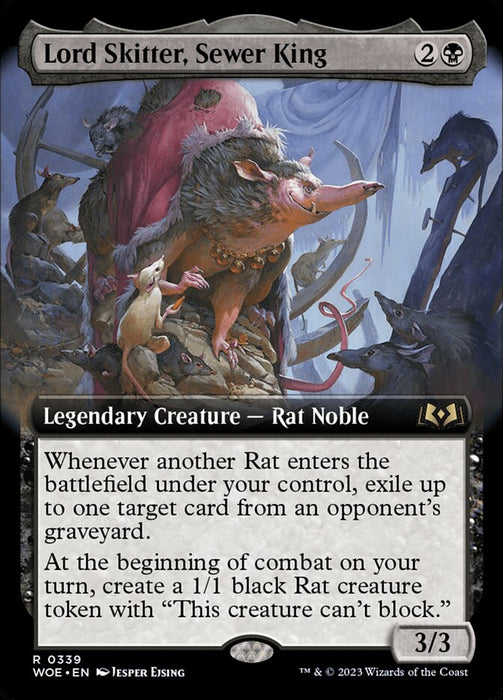 Lord Skitter, Sewer King - Legendary- Extended Art (Foil)