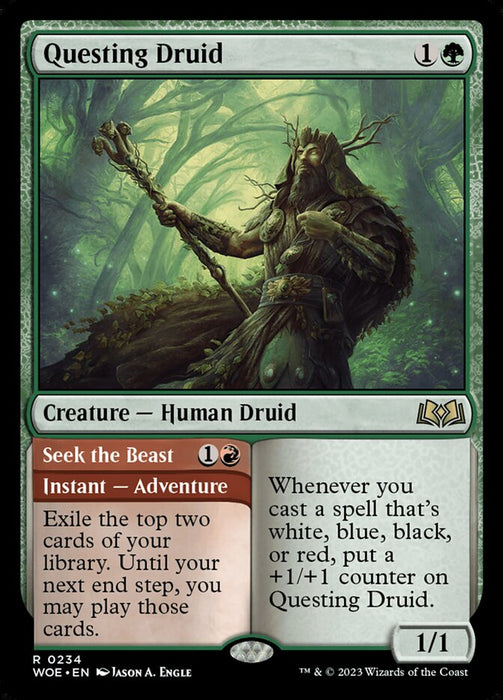 Questing Druid // Seek the Beast (Foil)