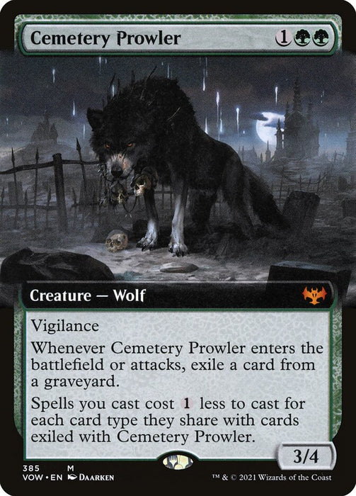 Cemetery Prowler  - Extended Art (Foil)