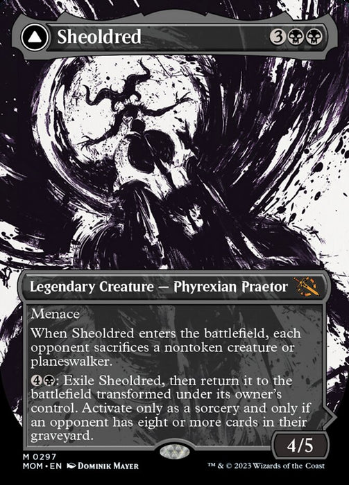 Sheoldred // The True Scriptures - Borderless - Showcase- Legendary- Inverted (Foil)