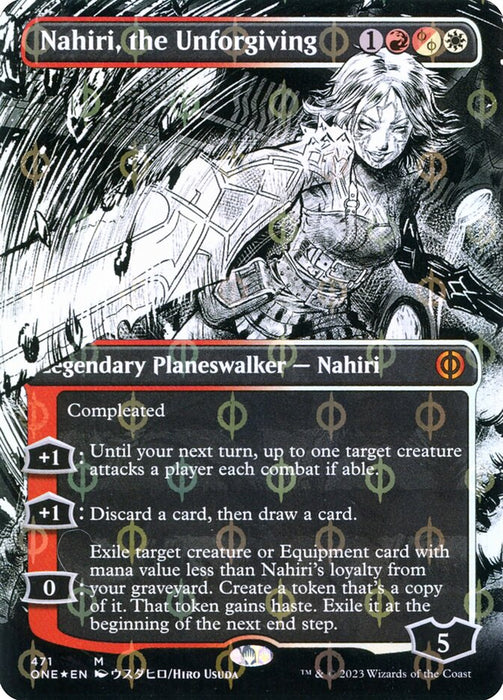 Nahiri, the Unforgiving - Borderless - Inverted- Showcase (Foil)