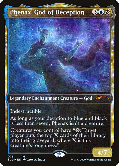 Phenax, God of Deception - Full Art - Nyxtouched- Legendary- Showcase- Inverted (Foil)