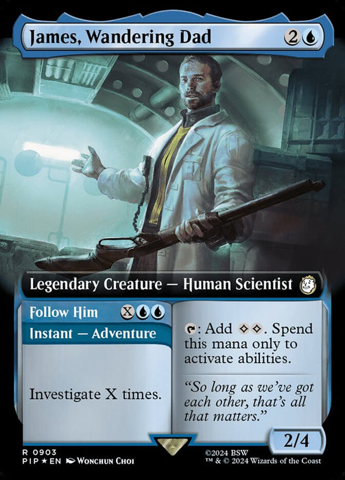 James, Wandering Dad // Follow Him - Legendary- Extended Art (Foil)