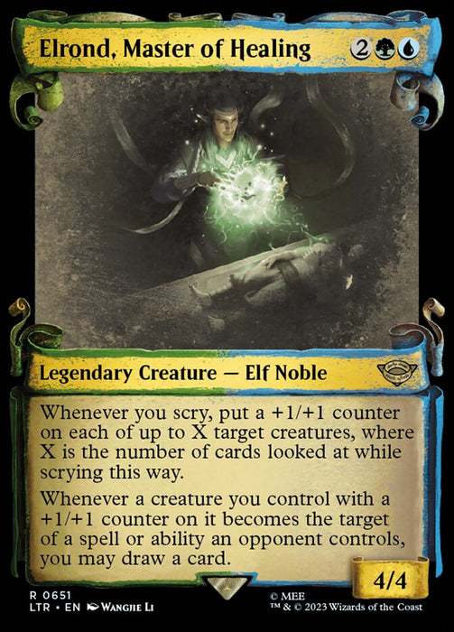 Elrond, Master of Healing - Showcase- Legendary (Foil)