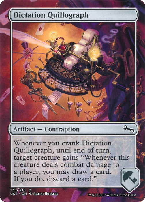 Dictation Quillograph - Borderless  (Foil)