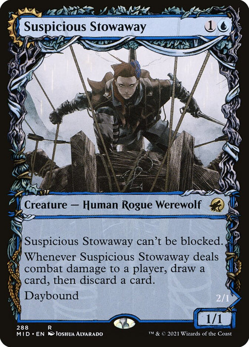 Suspicious Stowaway // Seafaring Werewolf  - Showcase - Sunmoondfc (Foil)