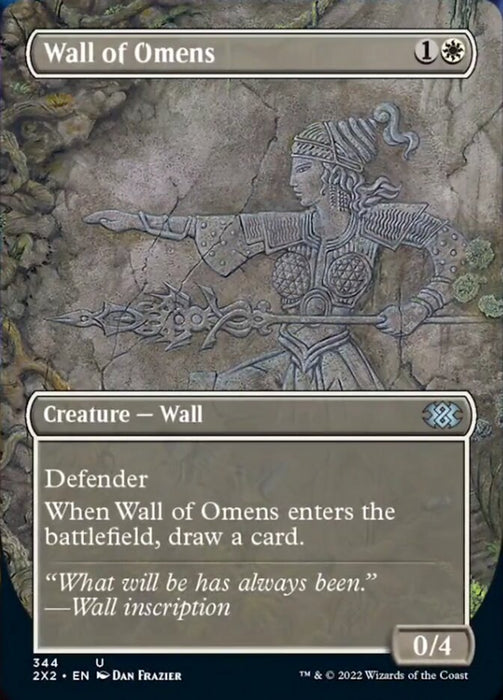 Wall of Omens - Borderless  - Inverted (Foil)