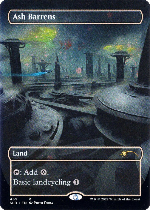 Ash Barrens - Borderless - Full Art - Inverted (Foil)