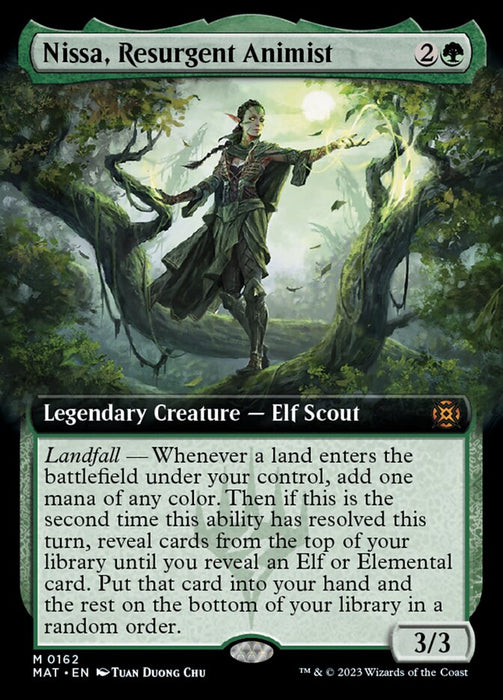 Nissa, Resurgent Animist - Legendary- Extended Art (Foil)