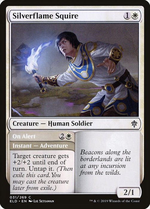 Silverflame Squire // On Alert  (Foil)