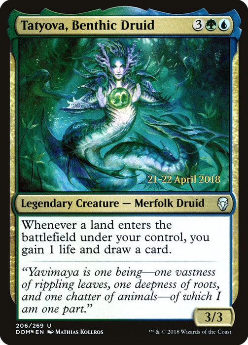 Tatyova, Benthic Druid  - Legendary (Foil)