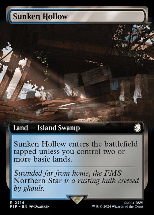 Sunken Hollow - Extended Art (Foil)