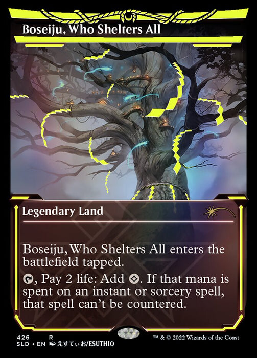 Boseiju, Who Shelters All - Full Art - Legendary- Showcase- Inverted (Foil)