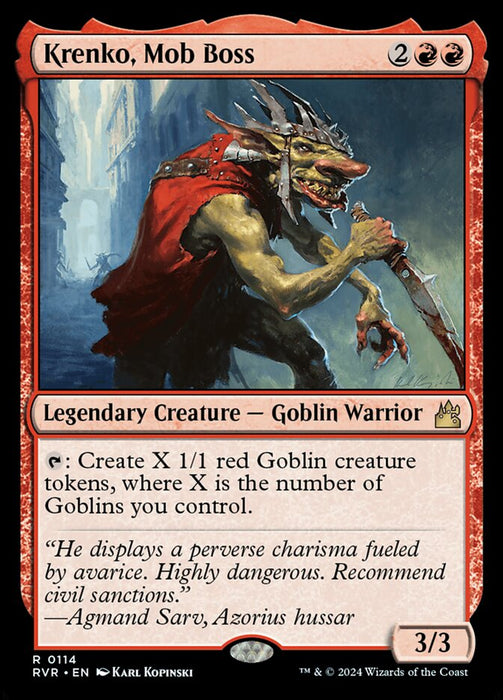 Krenko, Mob Boss - Legendary (Foil)