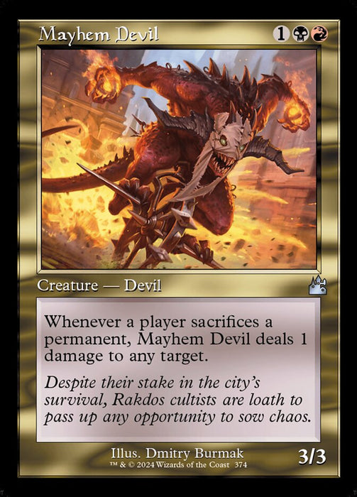 Mayhem Devil - Retro Frame (Foil)