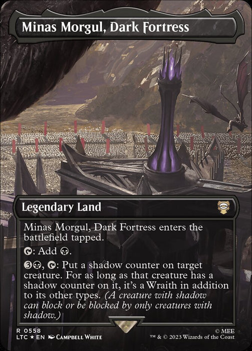 Minas Morgul, Dark Fortress - Borderless - Legendary- Inverted (Foil)