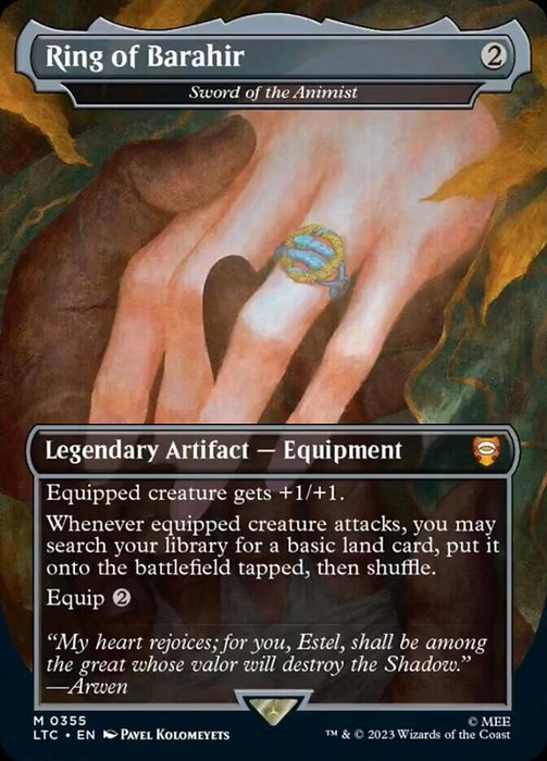 Ring of Barahir - Sword of the Animist - Borderless - Legendary (Foil)