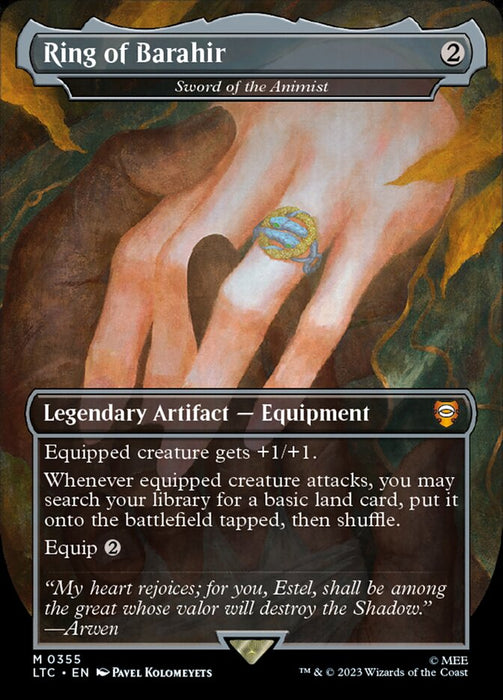 Ring of Barahir - Sword of the Animist - Borderless - Legendary- Inverted (Foil)