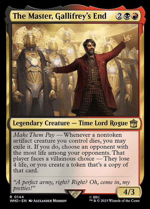 The Master, Gallifrey's End - Legendary